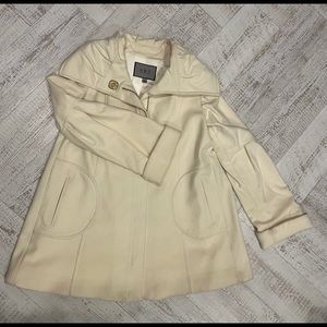 💛ABS silver label💛 wool cream coat - size 4